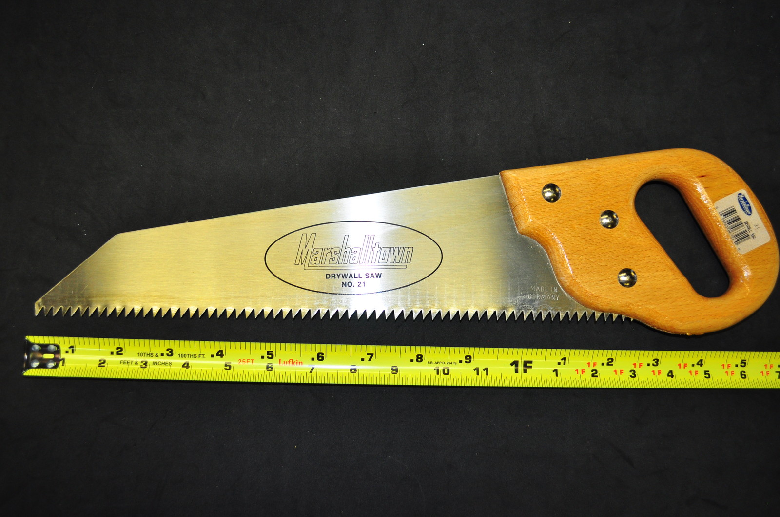 MARSHALLTOWN 21 DRYWALL SAW 17-1/2" OVERALLMADE IN Germany OLD STOCK