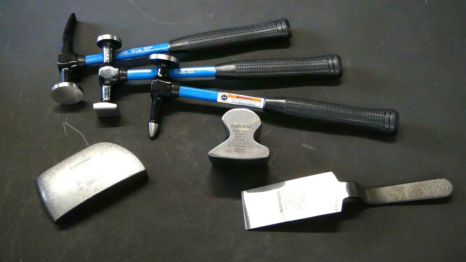 Martin 647KALFG Auto Body Hammer Dolly Aluminum Ford Certified 7 Piece Set