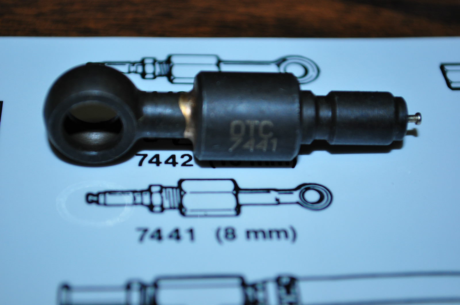 OTC 7441 8 mm Fuel Injector Adapter for Toyota, Mercedez, BMW  Made in USA