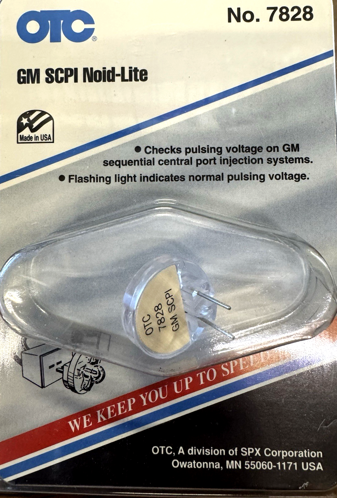 OTC 7828 GM SCPI NOID LITE CHECK PULSE VOLTAGE ON GM CENTRAL PORT INJET SYSTEM