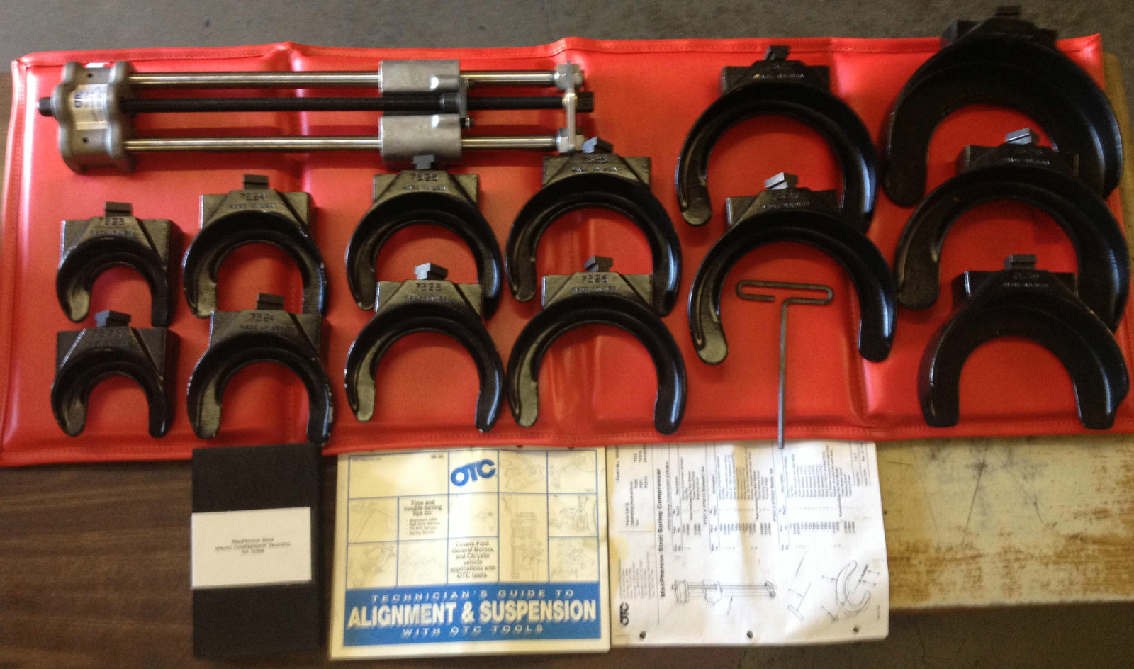 OTC SPX (7522A) MacPherson Strut Spring Compressor Master set  Made in USA w/13s