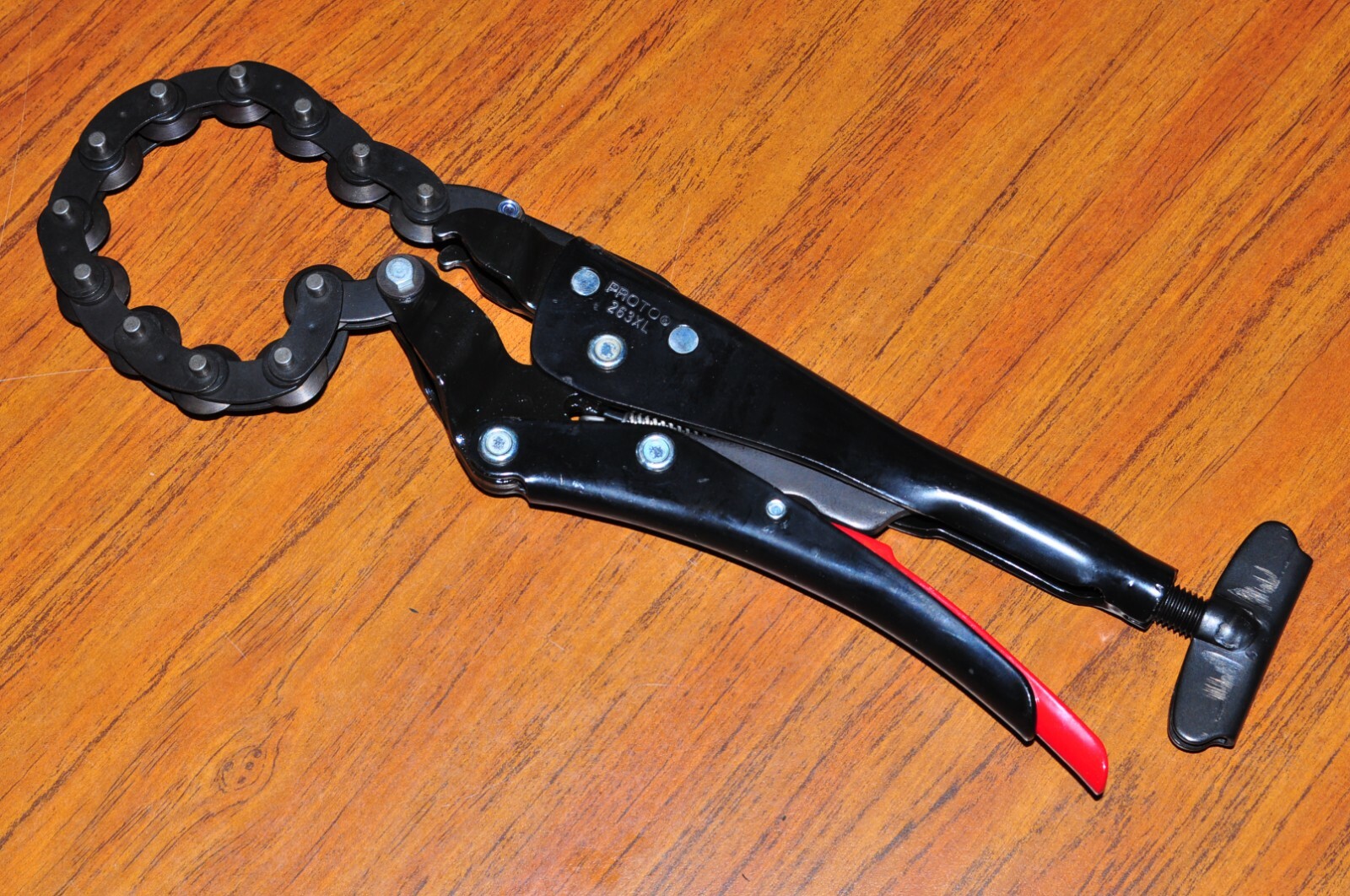 PROTO® J263XL LOCKING CHAIN PIPE PLIERS W/CUTTER - 9-27/32"