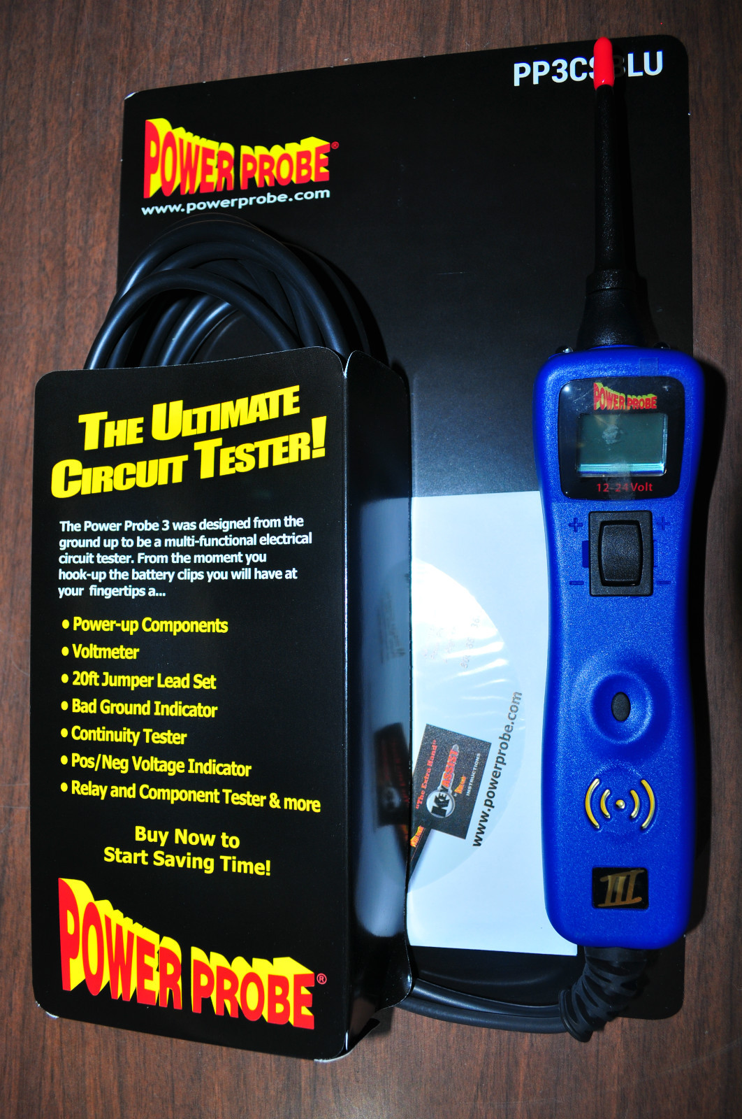 Power Probe 3 III PP3CS-BLU  Powerprobe III With Voltmeter and  CD.