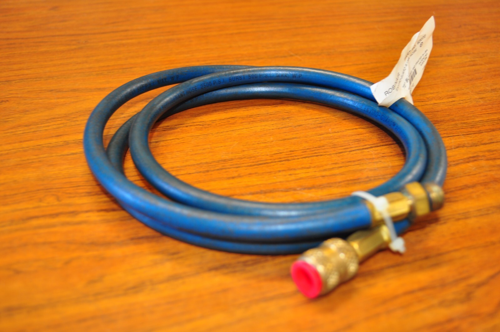 Robinair 62072 AC Enviro-Guard Hose for R-134a 72", Blue  Low Side  Made in USA