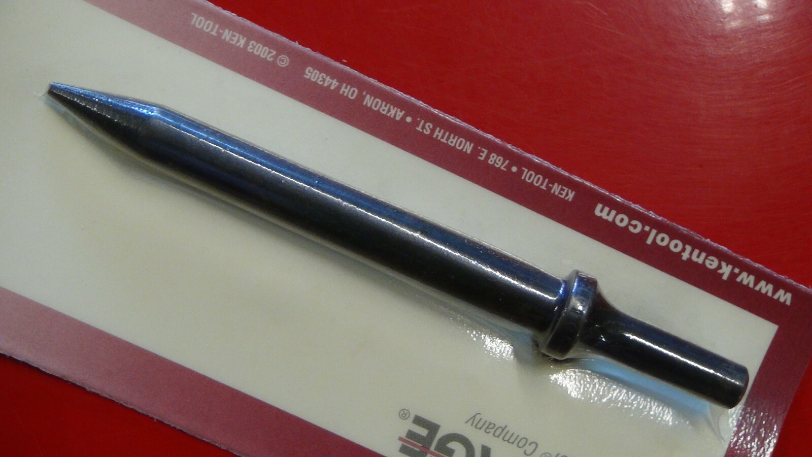 Taper Punch 1/8" sharp point and 4-5/8" long with .401" shank Old forge 1997 USA