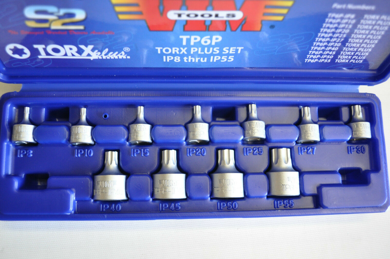 Torx Plus Set 11 PIECES IP8 THRU IP 55 VIM TP6P BRAND NEW Discount Warehouse Tools