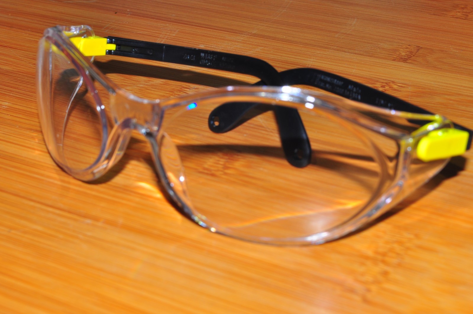 Uvex Eyewear Safety Glasses Bandido S1720 Yellow/ Black Frame Clear lens