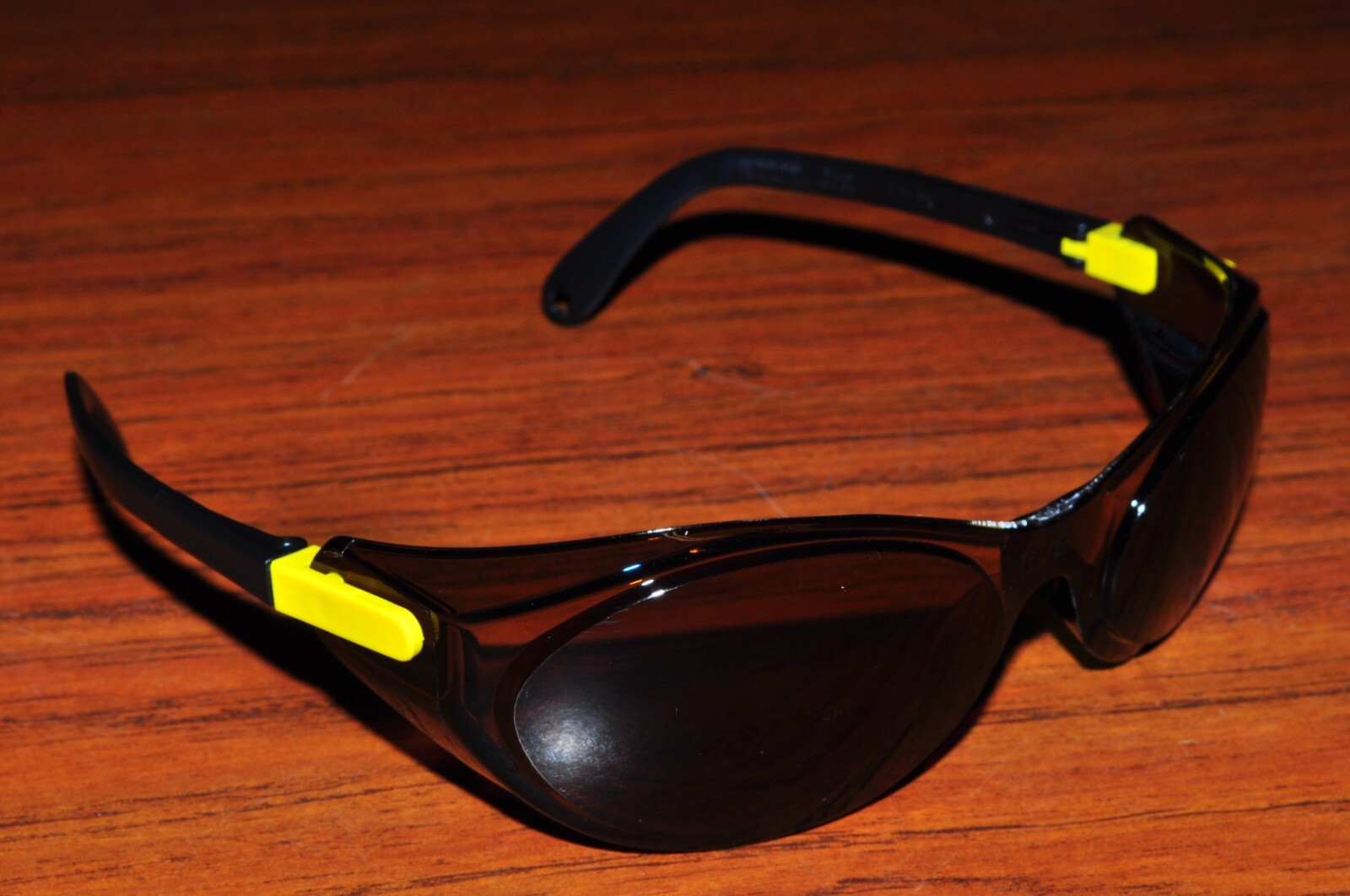 Uvex Eyewear Safety Sun Glasses Bandido S1721 Espresso Lens, Yellow/Black Frame
